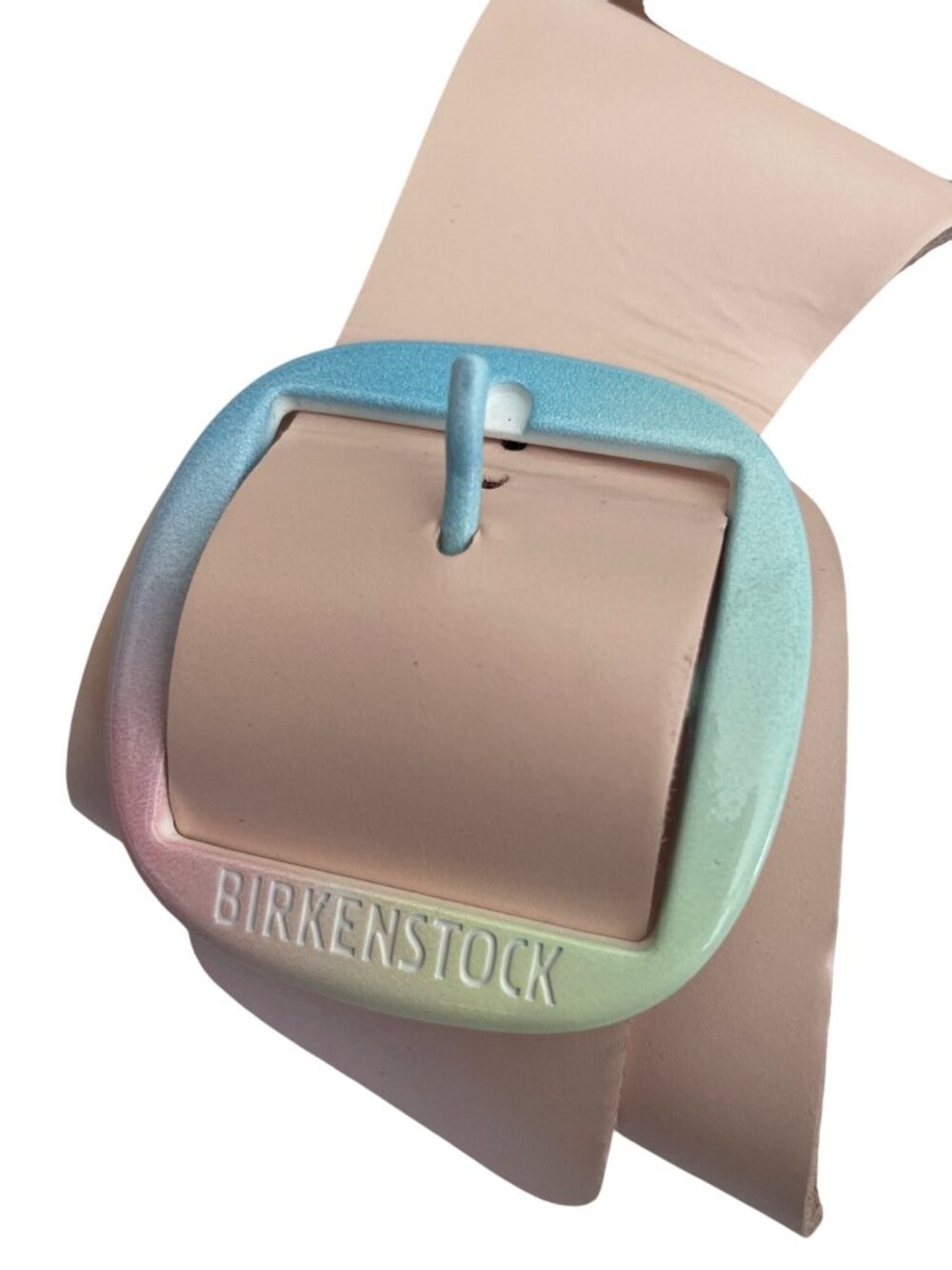Birkenstock Madrid Big Buckle Pastel Pink Slide Sandals Women’s EU 39 8-8.5 NWT - Picture 8 of 9